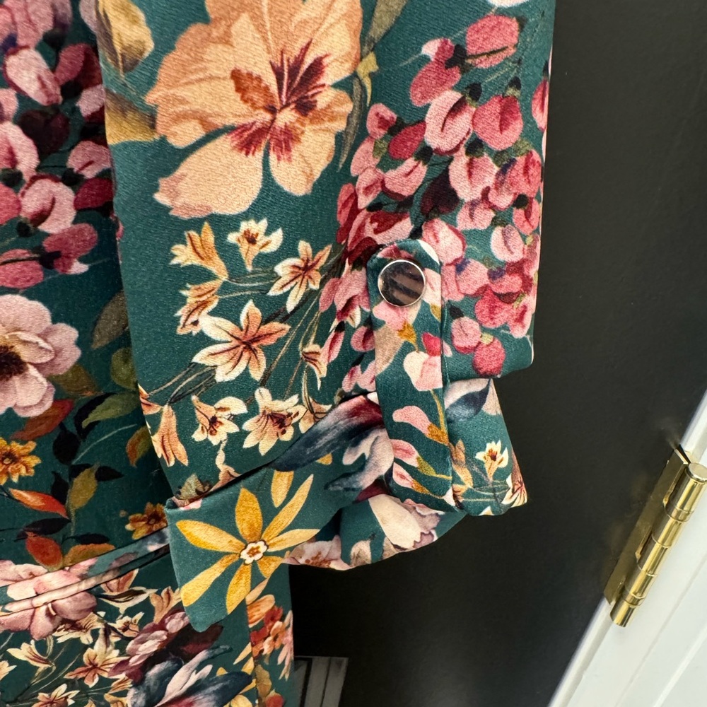 ZARA Basic Collection Floral Blazer - image 2